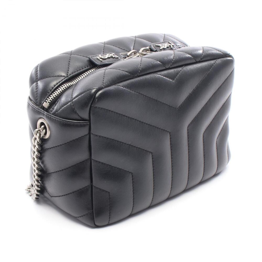 Saint Laurent Paris Loulou Shoulder Bag Leather Black